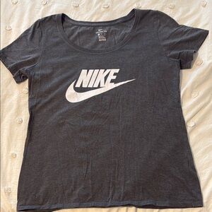 Nike Gray Fitted Short Sleeve T-Shirt